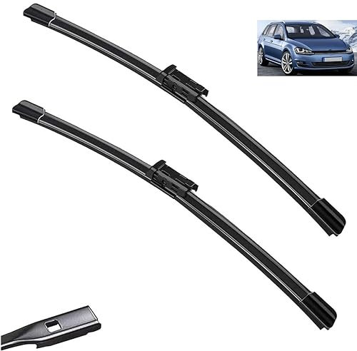 Limpiaparabrisas delanteros para coche, compatible con VW Golf MK 7 2012-2019, limpiaparabrisas, ventana limpia, cepillos de lluvia para coche, 26 + 18