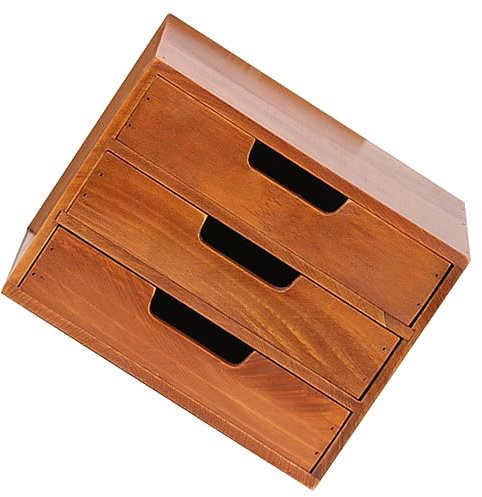 Desktop-aufbewahrungsschubladen Make-up-organizer Mit Schubladen Schatzkiste Aus Holz Aufbewahrung Im Schubladenschrank Kosmetikvitrinen Schreibtisch Aufbewahrungskiste Hölzern