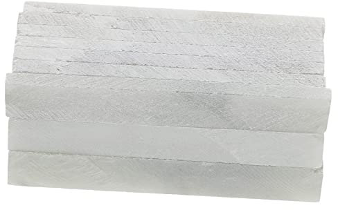 CAXUSD 21pcs Natural Soapstone Pencils White Soapstone Pen for Welding Marking Steel Tile Draw Welding Chalk