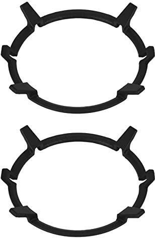 Niniang 2 x Universal Cast Iron Wok Pot Holder Stand for Burners Gas Hobs and Cookers Garden Supplies