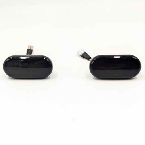 2 Stück Auto Seiten Markierung Dynamisches Licht Für Nissan Tiida C11 Note E11 NE11 Micra K12 NP300 Navara D40 Qashqai J10-Smoke
