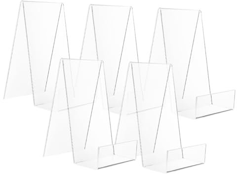 5 Stück Acryl Buchständer Transparente Buchpräsentationsständer