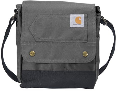 Carhartt Damen Umhängetasche, Schultertasche Tasche mit Schnappverschluss, langlebig, verstellbar, mit Klappverschluss, Everyday Crossbody Snap (Gravel)