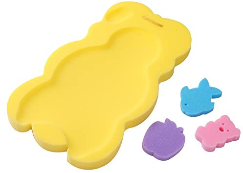 Tapis de bain en éponge pour bébé, tapis de bain antidérapant, tapis de bain pour nourrissons, coussin de bain pour nouveau-nés, tout-petits, siège pour soins de bébé, pour bébés âgés de 1 à 3 ans