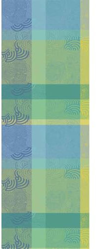 Garnier Thiebaut Tischläufer Mille Rainures Atoll 50 x 150 cm, beschichtet
