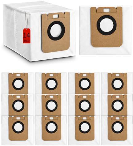 14 Stück Staubbeutel Zubehörset für Dreame D10 Plus / D10s Plus / L10 Plus Ersatzteil Zubehör Beutel Zubehör Staubbeutel für Dreame Automatische Absaugstation
