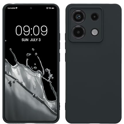 kwmobile Handyhülle für Xiaomi Redmi Note 13 Pro 5G / Poco X6 5G Hülle - weiches Handy Silikon Case - Schutzhülle Cover - Heidelbeerblau