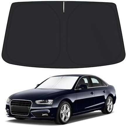 D-Lumina Parasol para Parabrisas para Accesorios Au.di A4 Importados de 2014, Parasol para Parabrisas Delantero, Protector de Parabrisas de Coche contra los Rayos UV, Plegable y Portátil