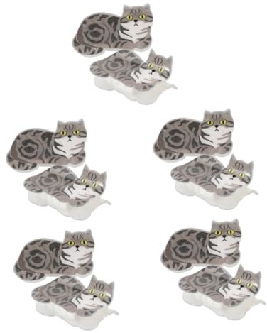 Beavorty 10pcs Cartoon Cat Hair Clips Stylish Small Hairpins for Short Long Hair Decorative Claw Clips