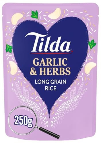 Tilda Microwave Garlic and Herbs Long Grain Rice 250g