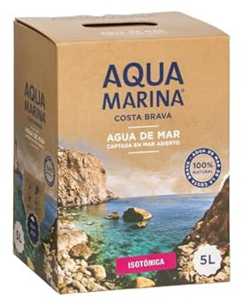 AquaMarina Costa Brava Agua de Mar Isotónica 100% Natural Hidratación Deportiva y Bienestar | 1 Bag-in-Box 3L con Grifo Incorporado | Calidad Mediterránea (2, Bag-in-Box 5 LITROS)