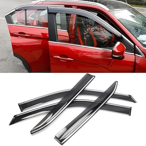 Für Mitsubishi Für Eclipse Für Cross 2018-2020 Fenster Visier Regen Sonnenschutz Schutz Deflektor Trim 4 Stücke Luftabweiser