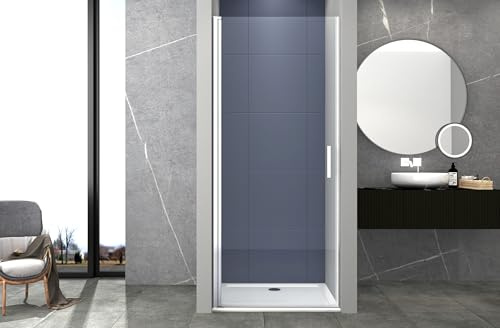 Box doccia 70 cm porta 1 BATTENTE nicchia H200 cm cristallo 6mm profilo CROMATO MILA