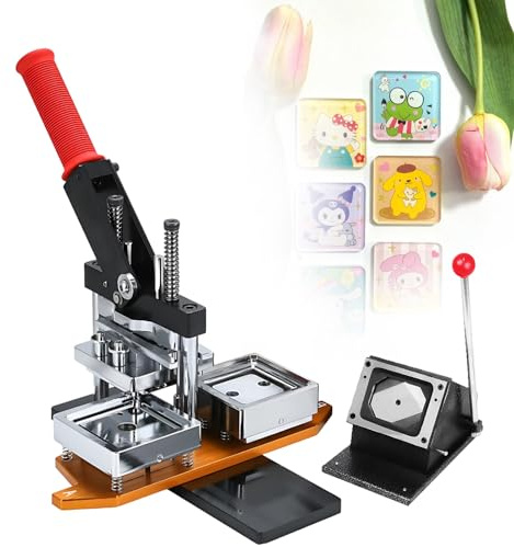 WEICNE Fridge Magnet Maker Machine Kit，Picture Magnet Maker Machine，50x50MM/63.5x63.5MM/53x80MM/65x90MM,With Machine+200 Sets Of Consumables+ Paper Cutter Machine，For Refrigerators,65×90MM