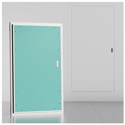 Revisionstür Trockenbau 400X900mm, Zugangsplatte Gipskarton mit Aluminiumrahmen, Inspektion Zugangstür Revisionsklappe für Sanitär Garage Wohnhaus(40x90cm)