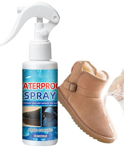 Generisch Nano Waterproof Shoe Spray – 120 Ml Schnell Trocknender Schuhschutz, Lang Anhaltende Abweisende Beschichtung | Schützender Nebel Für Turnschuhe, Baumwolle, Strick, Schuhe, Rucksäcke, Hüte,