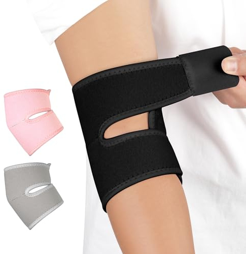 Fefod Ellenbogenbandage, Tennisarm bandage, Kompression Ellenbogen Bandage für Arthritis, Sehnenentzündung, Ellenbogenschoner für Sport, Golferarm, Tennisarm Armbandage Herren und Damen, 1 Stück