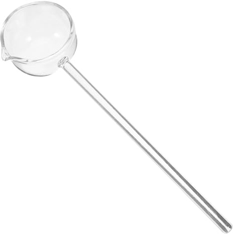 Milisten Long Handle Glass Ladle with Pour Spout for Sauce, Dessert & Soup | Long glass handle, Precision pour spout, Clear glass construction, Suitable for desserts and sauces, Easy to clean
