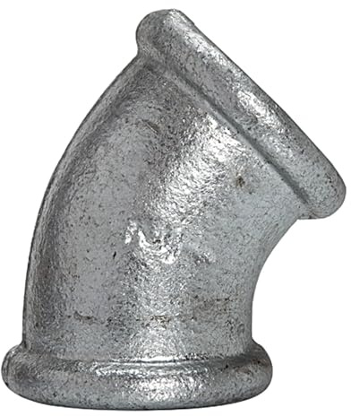 RIEGLER 112947-TFW 120-114 Winkel 120, 45°, IG/IG, Rp 1 1/4, schwarzer Temperguss feuerverz., 1Stk