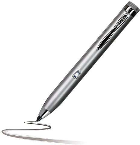 Navitech Broonel Silver Fine Point Digital Active Stylus Pen Compatible With The Apple Macbook AIR 13.3 inch 2017