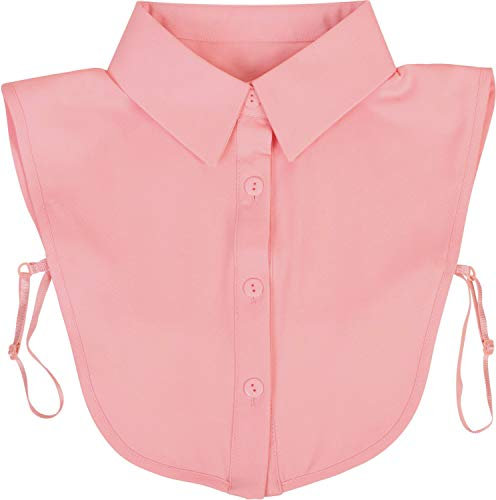 styleBREAKER Colletto da Camicia da Donna con abbottonatura in Tinta Unita, Colletto per Bluse e Pullover 08020004, Colore:rosé
