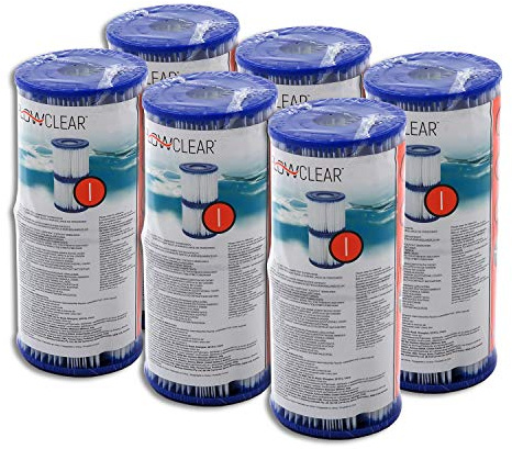 Bestway Global Holding Inc. 12 cartuchos de filtro tamaño I Ø 8 cm x 9,0 cm 6 x 2 sets