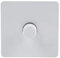 Schneider Electric Ultimate Screwless Flat Plate - Single 2 Way Dimmer Light Switch, Main and Low Voltage, 400W/VA, GU6412CPW, Painted White
