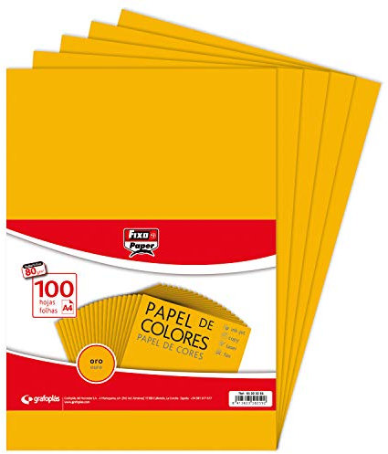 FIXO Paper 65009265. Packung mit 100 Blatt à 80 g, Papier, gold, A4, stück