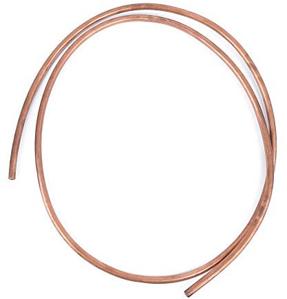 Tuyau de Cuivre Tube de Cuivre Mou 2M, Tube Cuivre 10Mm, Tuyau de Bobine Souple de Tuyau de Tube de Cuivre C1100 T2 Pour Le Réfrigérateur de Climatiseur Od 10Mm/Id 8Mm