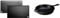 Lodge LDP3 42.55 x 24.13 cm / 16.75 x 9.5 inch Pre-Seasoned Cast Iron Rectangular Reversible Grill / Griddle, Black & L8SK3 26.04 cm / 10.25 inch Cast Iron Round Skillet/Frying Pan