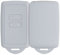 kwmobile Funda de Silicona Compatible con Renault Llave de Coche Smart Key - Carcasa Protectora para Llavero - Case Mando de Auto Gris Claro