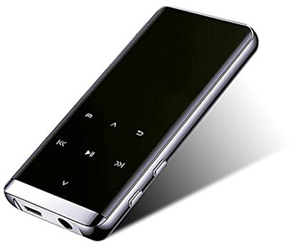LG&S 8G Mémoire Écran Incurvé Bluetooth HiFi Son sans Perte MP3 Touche Tactile Lecteur MP4 Radio FM Lecteur De Musique Numérique Baladeur avec Écouteur