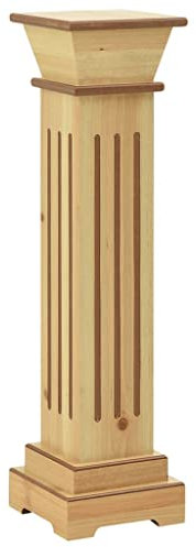 vidaXL Piedistallo per Piante Quadrato Classico Legno 17x17x66 cm MDF