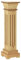 vidaXL Square Pillar Plant Stand - Classic Display Shelf for Plants and Decor, Durable MDF Material, Light Wood Finish for Indoor and Outdoor Use