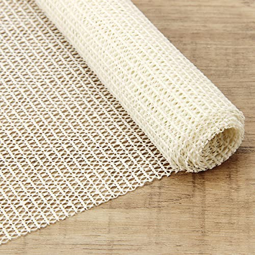 FACIACC Antirutschmatte für Teppich, 120x180 cm Anti Rutsch Teppichunterlage PVC Teppich Antirutschunterlage Schneiden Antirutsch Teppich für Teppichunterlage Schublade Auto Küche Tablett (Beige)