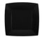 Santex - 10 Assiettes Carton Bio CARRÉES 23CM Noir