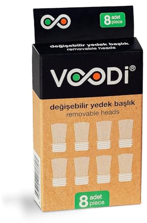Voodi Ersatzköpfe 8er Pack passend für Voodi Miswak Zahnbürste - Natürliche Zahnpflege |-Einfacher Wechsel - Nachhaltig und Effektiv