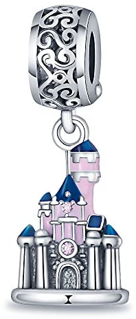 TINSLO Ciondolo Argento Sterling 925 con Cubic Zirconia Pendenti per Pandora Braccialetti, Compatibile con Braccialetti e Collane europei, perfetto Regali per Moglie e Ragazze