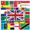 105 Stück Nationale Flaggen Aufkleber Pack National Flag Sticker Set Wasserdichte Vinyl Sticker für Laptop Kinder Autos Motorrad Fahrrad Skateboard Gepäck Koffer Computer Aufkleber Graffiti Decal