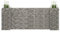 WIFESE Panier de Gabion en H Fil d'acier 260x40x100 cm Argenté Jardinière à Gabion Décoration de Jardin Parterre de Fleurs Terrasse Mur en Gabion Bordure Sécurisée Mur de Soutènemen