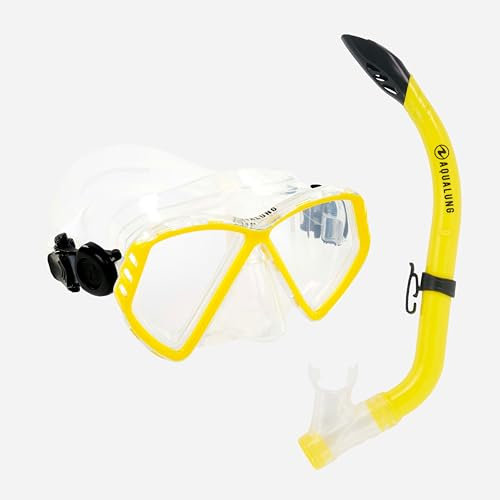 Aqualung Combo Nabul | Masque + Tuba de plongée, randonnée Aquatique, Snorkeling pour Adulte Hommes et Femmes avec Vision à 180°, Une Protection UV, des Verres Anti-buée et Anti-Fuite