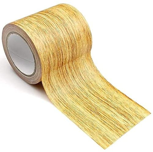 KAIAIWLUO Ruban de Conduit à Grain de Bois,5,7cmx4,57m Ruban Adhésif Imitation Grain Ruban à Effet Rubans de Réparation de Meuble Ruban Imperméable pour Réparation Rayures Stratifié