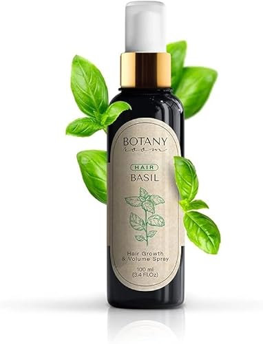 BotanyRoom 'Hair Basil' fixatif - Pour des cheveux sains grâce à l'enrichissement en vitamine B12 et vitamine C, soin à l'extrait de basilic pour la vitalité du cuir chevelu et des cheveux.