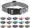 Mercano Hundehalsband Verstellbares, Weich Nylon Komfort & Robuster Gemustertes Hunde Halsband für Kleine Mittlere Große Hunde Welpen Katzen (S, Rhombe)