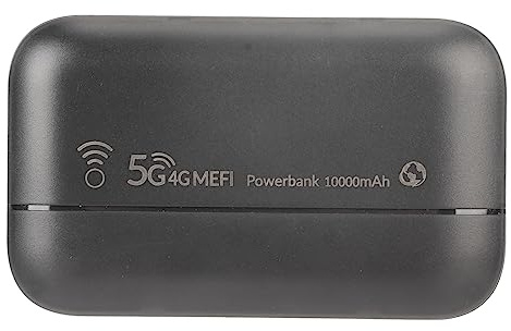 Routeur WiFi Portable USB 4G LTE, Point D'accès Réseau Mobile de Poche, Routeur déverrouillé 5G 300 Mbps avec Batterie 10000 MAh pour Les Voyageurs d'affaires en Plein Air