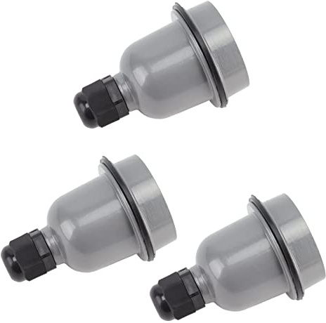 Gedourain E27-Lampenfassung, Wasserdicht, Rostfrei, Sicher, 3 Stück, Hochtemperaturbeständig, E27-Lampenfassung für Fabrik