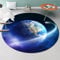 DJHWWD tepiche für Wohnzimmer esszimmerteppiche Blauer Teppich für Schlafzimmer, Wohnzimmer, runder Teppich, maschinenwaschbar bettumrandung Schlafzimmer Baby Teppich Junge 200X200cm