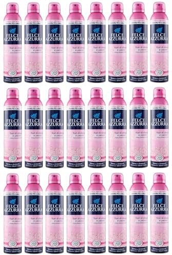 24er-Pack Felce Azzurra Fiori di Ciliegio e Peonia Deodorante Ambienti,Lufterfrischer-Spray Raumsprays Kirschblüten und Pfingstrose 250ml