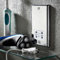 Pebble Grey™ Dual Voltage Shaver Socket 155V / 240V, Chrome Plated Bathroom Wall Plug for Electric Shavers and Toothbrushes
