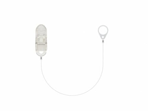 SmartEar Invisible Single Hearing Device Security Clip – Versatile Use – Comfortable Design – Secure Hold – for Children, Elderly, Active People – Long 25 cm - Transparent (7 mm)